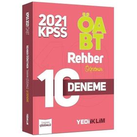 ÖABT Rehber Öğretmenliği Tamamı Çözümlü 10 Deneme 2021-Yediiklim Yayınları