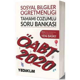 ÖABT Sosyal Bilgiler Öğretmenliği Tamamı Çözümlü Soru Bankası Yediiklim Yayınları