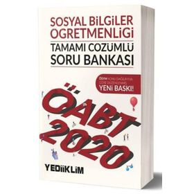 ÖABT Sosyal Bilgiler Öğretmenliği Tamamı Çözümlü Soru Bankası Yediiklim Yayınları
