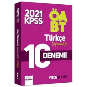 ÖABT Türk Dili ve Edebiyatı Öğretmenliği 10 Deneme 2021-Yediiklim Yayınları