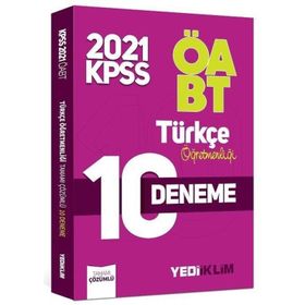 ÖABT Türk Dili ve Edebiyatı Öğretmenliği 10 Deneme 2021-Yediiklim Yayınları