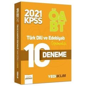 ÖABT Türk Dili ve Edebiyatı Öğretmenliği 10 Deneme 2021-Yediiklim Yayınları