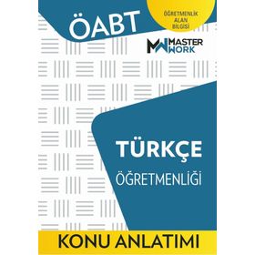 Öabt Türkçe Öğretmenliği Konu Anlatımı Kitabı MasterWork Yayınları