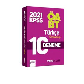 ÖABT Türkçe Öğretmenliği Tamamı Çözümlü 10 Deneme 2021-Yediiklim Yayınları