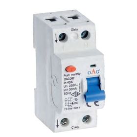 OAG 2X40 A 30Ma Kaçak Akım Koruma Rölesi