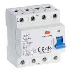 OAG 4X25 A 300Ma Kaçak Akım Koruma Rölesi