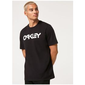 Oakley FOA404011 MARK II TEE 2.0 Bisiklet Yaka Baskılı Beyaz Siyah Erkek T-shirt