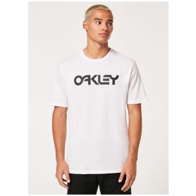 Oakley FOA404011 MARK II TEE 2.0 Bisiklet Yaka Baskılı Beyaz Siyah Erkek T-shirt