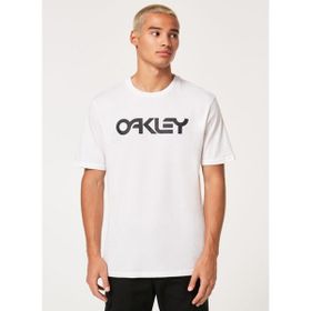 Oakley FOA404011 MARK II TEE 2.0 Bisiklet Yaka Baskılı Beyaz Siyah Erkek T-shirt