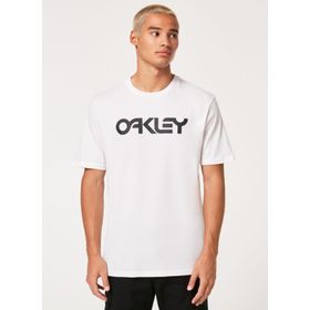 Oakley FOA404011 MARK II TEE 2.0 Bisiklet Yaka Baskılı Beyaz Siyah Erkek T-shirt