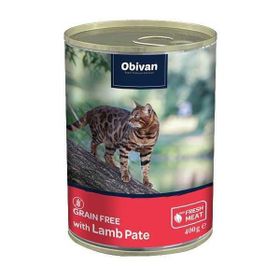Obivan 400 gr Kuzu Etli Ezme Yetişkin Kedi Konservesi