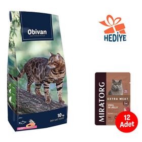 Obivan Kitten Somonlu ve Hamsili 10 kg Yavru Kedi Maması