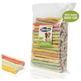 Obivan Renkli 12 cm 9 gr 100 Adet Munchy Çubuk