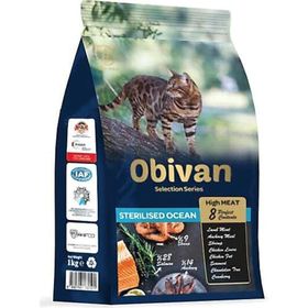 Obivan Selection Low Somon ve Karidesli 1 kg Kısırlaştırılmış Yetişkin Kedi Maması