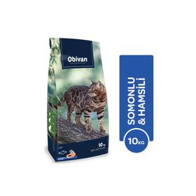Obivan Somonlu ve Hamsili 10 kg Kedi Maması