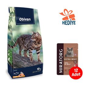Obivan Sterilised Somonlu ve Hamsili 10 kg Kısırlaştırılmış Kedi Maması