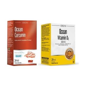 Ocean Curcumin 30 Kapsül + Vitamin D3 600 IU 20 ml Sprey