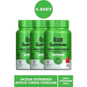 Ocean Gummies Apple Cider Vinegar 60 Çiğnenebilir Jel Form