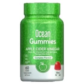 Ocean Gummies Apple Cider Vinegar Elma Aromalı 60 Çiğnenebilir Jel Form