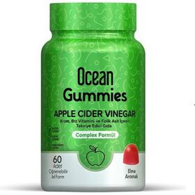 Ocean Gummies Apple Cider Vinegar Elma Aromalı 60 Çiğnenebilir Jel Form
