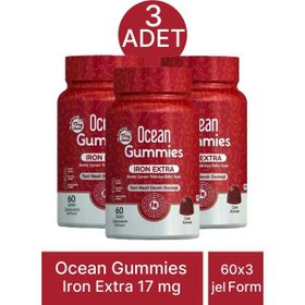 Ocean Gummies Iron Extra 3x60 Çiğnenebilir Tablet