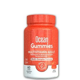 Ocean Gummies Multivitamin Adult Şeftali Aromalı 60 Çiğnenebilir Tablet