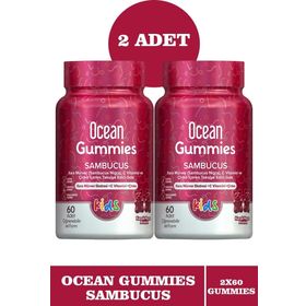 Ocean Gummies Sambucus Kids 2x60 Çiğnenebilir Tablet