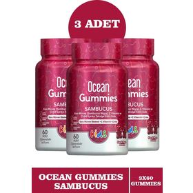 Ocean Gummies Sambucus Kids 3x60 Çiğnenebilir Tablet