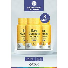 Ocean Gummies Vitamin D3 1000 IU 60 Çiğnenebilir Jel Form