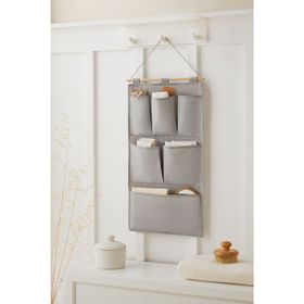 Ocean Home 35x65 cm Textile Gri Balıksırtı Duvar Tipi Düzenleyici