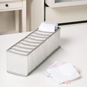 Ocean Home 41,5x11x12 cm Gri Çizgili Çekmece İçi Düzenleyici