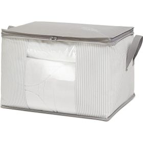 Ocean Home 45x40x30 cm Orta Boy Pvc Pencereli Gri Çizgili Stuff Things Hurç