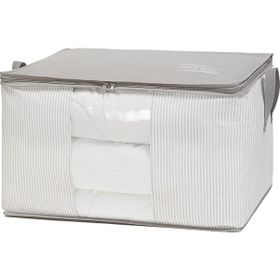Ocean Home 60x43x35 cm Büyük Boy Pvc Pencereli Gri Çizgili Stuff Things Hurç