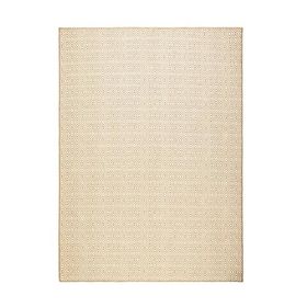 Ocean Home Textile 160x230 cm Ekru Renk Karo Desenli Jüt Halı Kilim