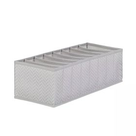Ocean Home Textile 17x41.5x12 cm 8 Bölmeli Gri Balıksırtı Çekmece Düzenleyici