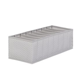 Ocean Home Textile 17x41.5x12 cm 8 Bölmeli Gri Balıksırtı Çekmece Düzenleyici