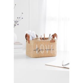 Ocean Home Textile 24x17x14 cm Love Jüt Sepet