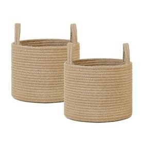 Ocean Home Textile 26x22 cm 2'li Jüt Halat Sepet Set