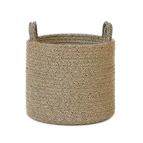 Ocean Home Textile 26x22 cm Siyah Kırçıllı Jüt Halat Sepet
