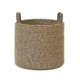 Ocean Home Textile 26x22 cm Siyah Kırçıllı Jüt Halat Sepet