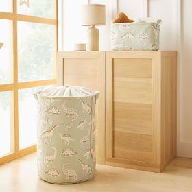 Ocean Home Textile 30x21x18 / 36 x 50 cm 2'li Çocuk Odası Dinozor Sepet Set