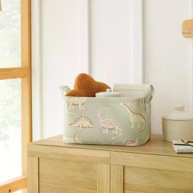 Ocean Home Textile 30x21x18 cm Çocuk Odası Dinozor Sepet