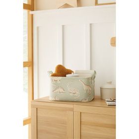 Ocean Home Textile 30x21x18 cm Çocuk Odası Dinozor Sepet