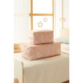 Ocean Home Textile 30x22x18 / 52x28x21 cm 2'li Çocuk Odası Deniz Kızı Hurç Set