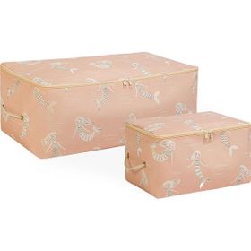 Ocean Home Textile 30x22x18 / 52x28x21 cm 2'li Çocuk Odası Deniz Kızı Hurç Set
