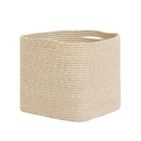 Ocean Home Textile 30x30x30 cm Bej Kırçıllı Pamuklu Sepet