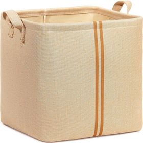 Ocean Home Textile 30x30x30 cm Çocuk Odası Jüt Keten Kumaş Sepet