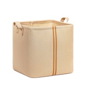 Ocean Home Textile 30x30x30 cm Çocuk Odası Jüt Keten Kumaş Sepet
