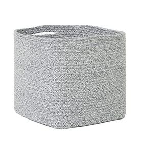 Ocean Home Textile 30x30x30 cm Gri Kırçıllı Pamuklu Sepet