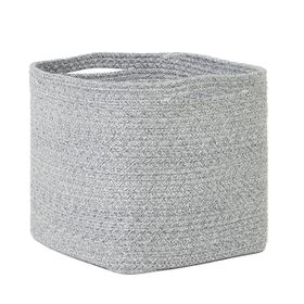 Ocean Home Textile 30x30x30 cm Gri Kırçıllı Pamuklu Sepet